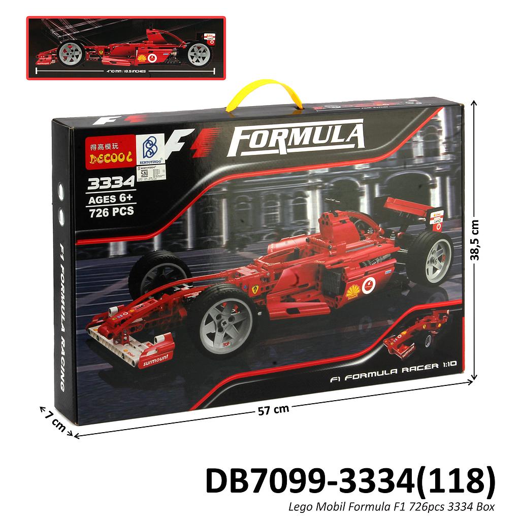 Mini Block Mobil Formula 1 Decool 1:10 Box @12