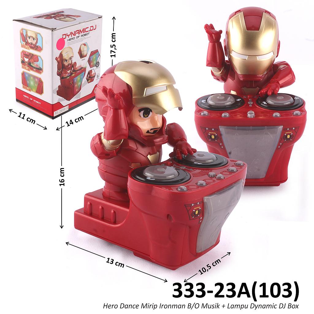 Robot Dance Hero Ironman DJ B/O Musik Lampu Dynamic Box @60