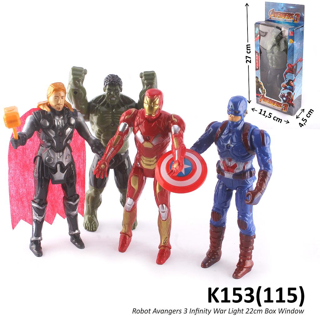 Action Figure Avengers 22 cm 3 Infinity War 2651 4 Karakter Box Window @192