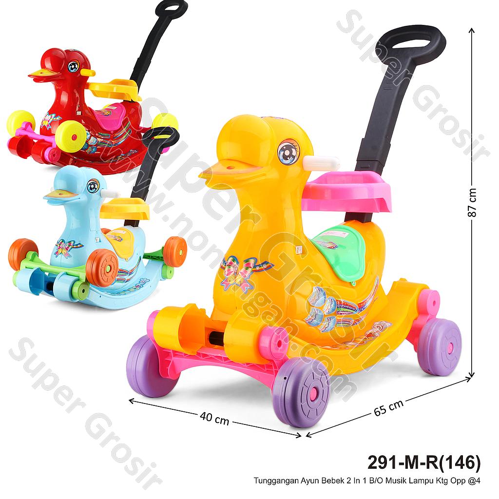 Tunggangan Ayun Bebek 2 In 1 B/O Musik Lampu Ktg Opp @4