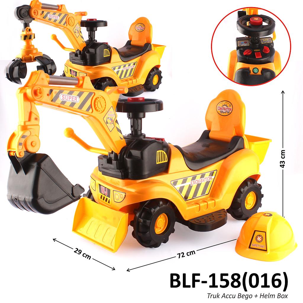 Tunggangan Mobil Aki Excavator + Helm Box @3 