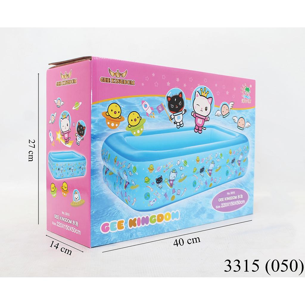 Kolam Renang Anak Gee Kingdom 2 Ring 220x150x50 cm Box @3