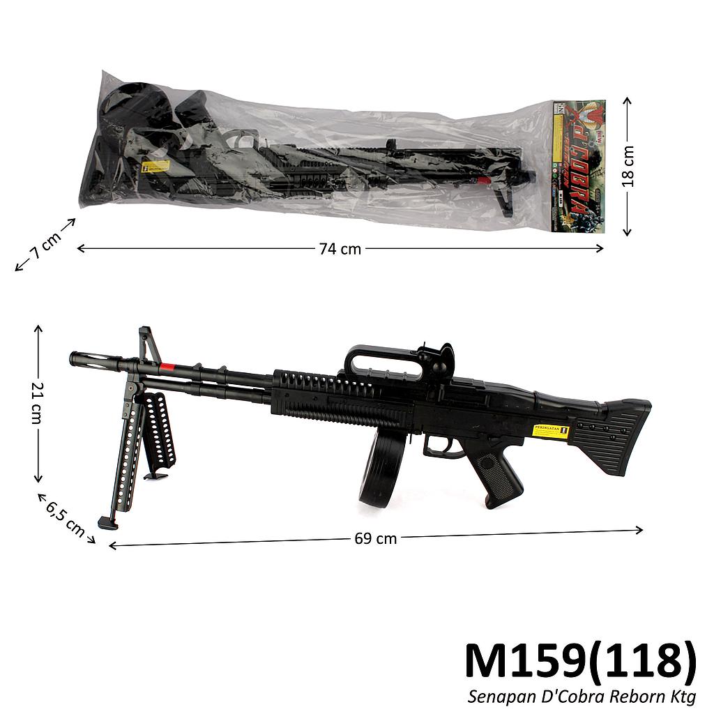 Senapan Peluru Plastik 69 cm D'Cobra Reborn Ktg PVC @48