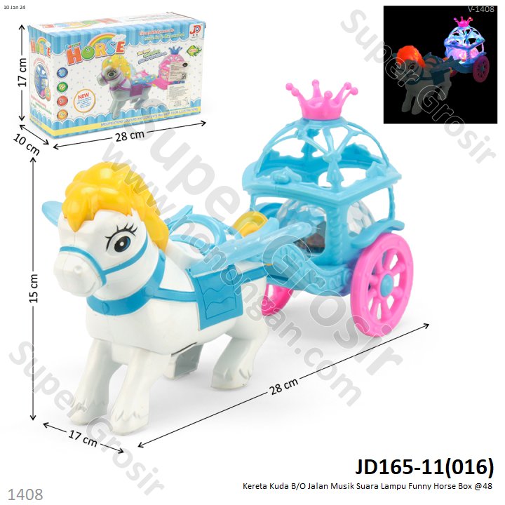Kereta Kuda B/O Jalan Funny Horse Box @48