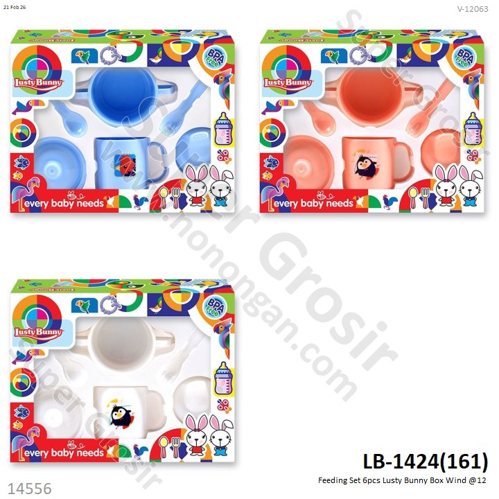 Feeding Set 6pcs Lusty Bunny Box Wind @12