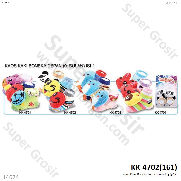 Kaos Kaki Boneka Lusty Bunny Ktg @12