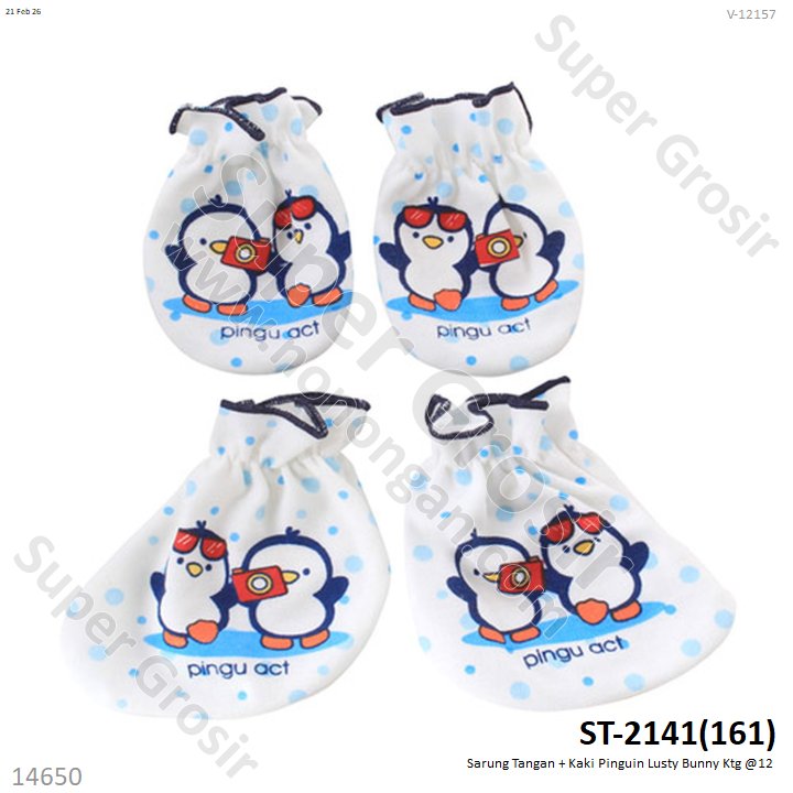 Sarung Tangan + Kaki Pinguin Lusty Bunny Ktg @12