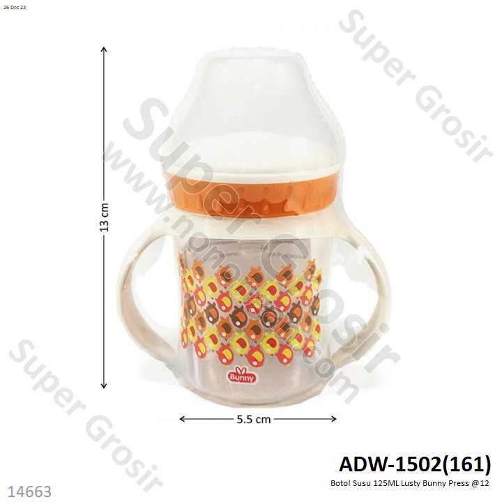 Botol Susu 125 ml Lusty Bunny Ktg Shrink @12