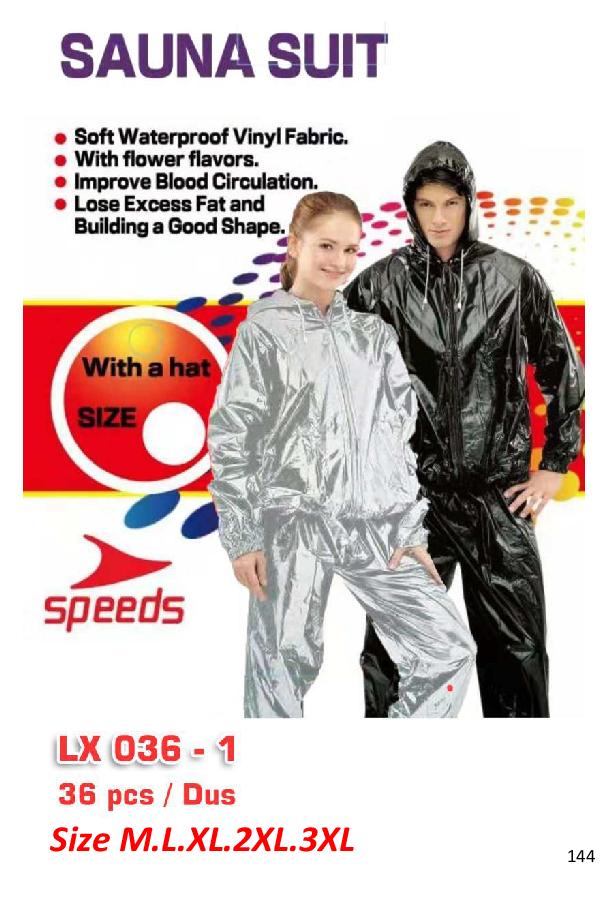 Baju Sauna Jaket Celana Sauna Suit Speed XXXL @30
