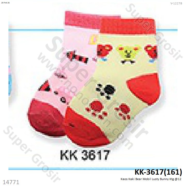 Kaos Kaki Bear Mobil Lusty Bunny Ktg @12