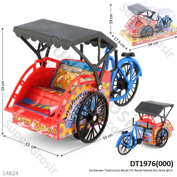 Becak F/C Rakyat Box Mika @24