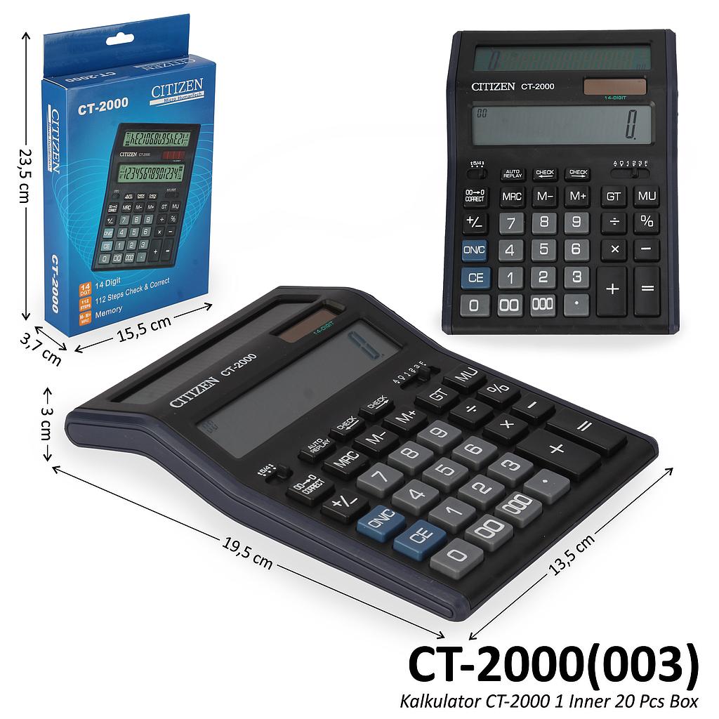 Kalkulator CT-2000 1 Inner 20 Pcs Box @60
