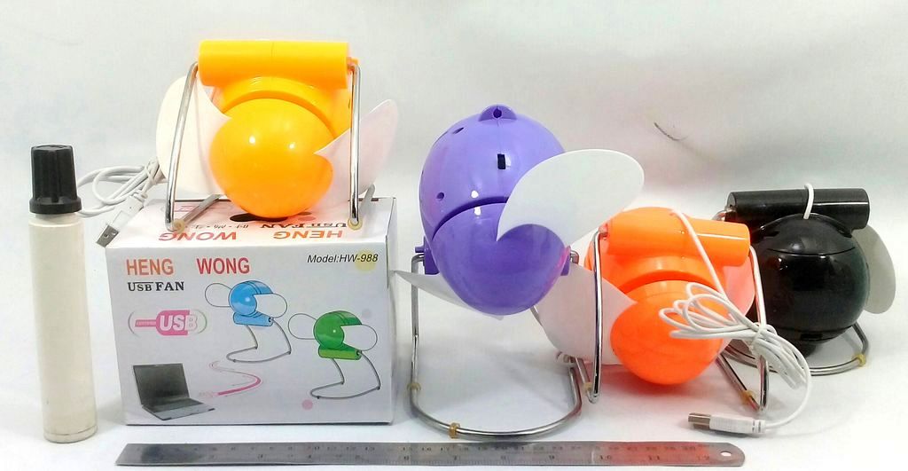 Kipas Angin Duduk + USB HW-988 Box @60