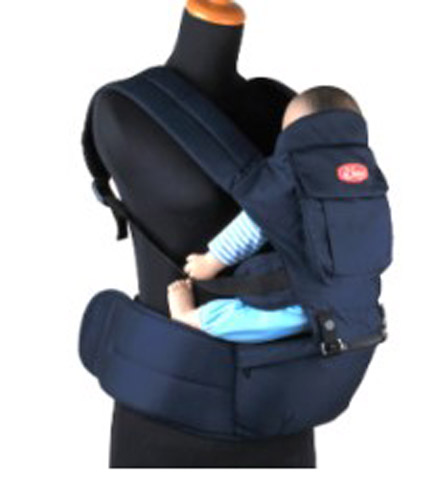Gendongan Pakai Dudukan Navy+Merah - 8877