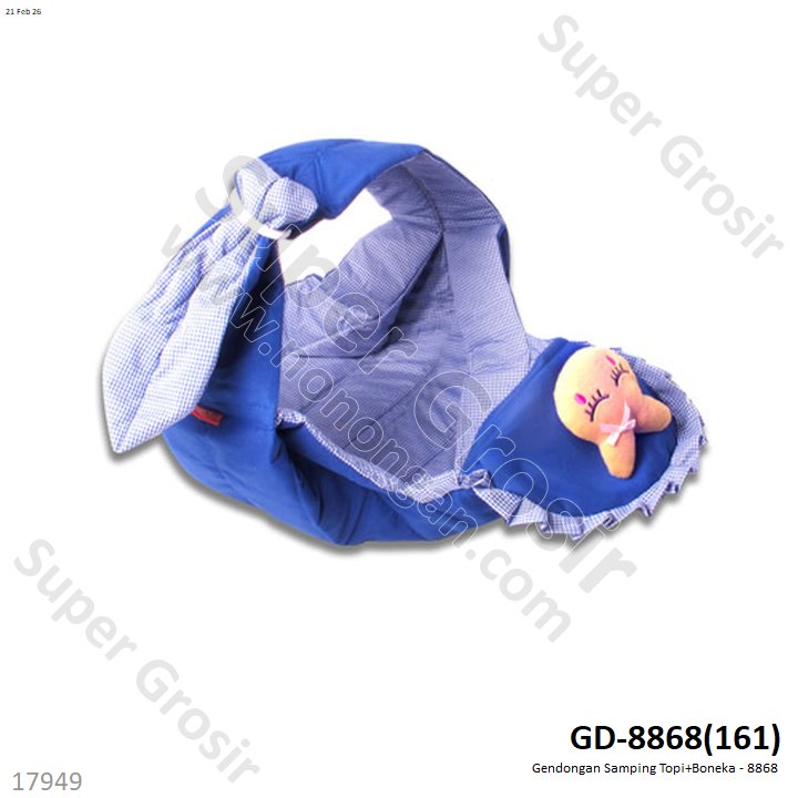 Gendongan Samping Topi+Boneka - 8868