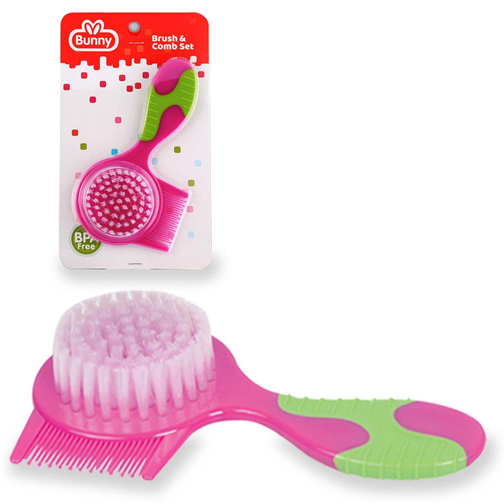 Sikat &amp; Sisir Bayi 2 In 1 Press