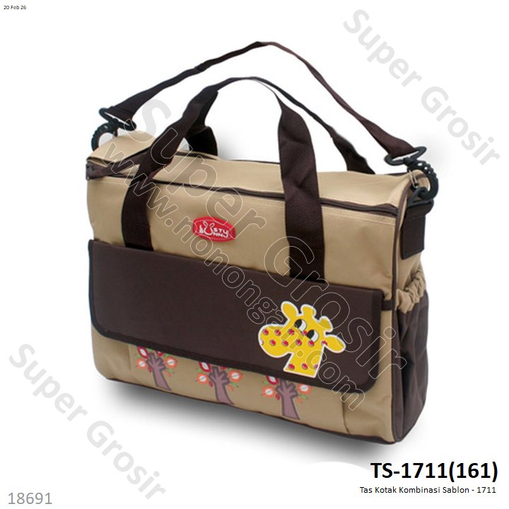 Tas Kotak Kombinasi Sablon - 1711