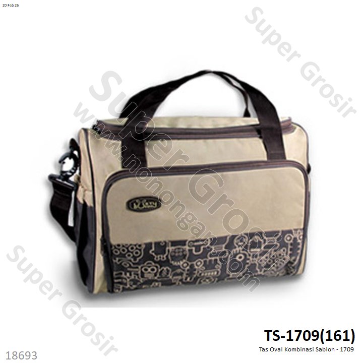 Tas Oval Kombinasi Sablon - 1709