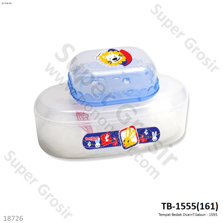 Tempat Bedak Oval+T.Sabun - 1555