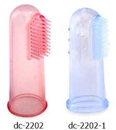 Tinted Silicone Finger Tooth Brush - 2202