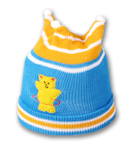 Topi Rajut 3 Bandul + Apl. - 2353