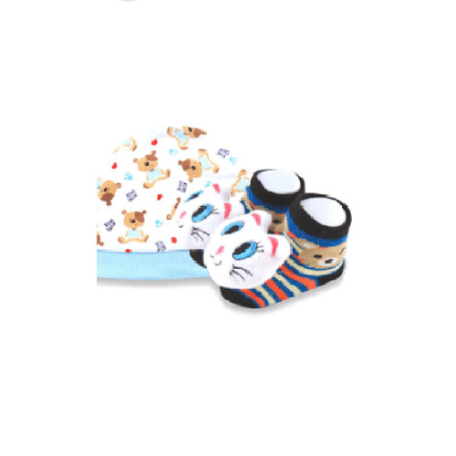 Baby Set Topi + Kaos Kaki Box Window 