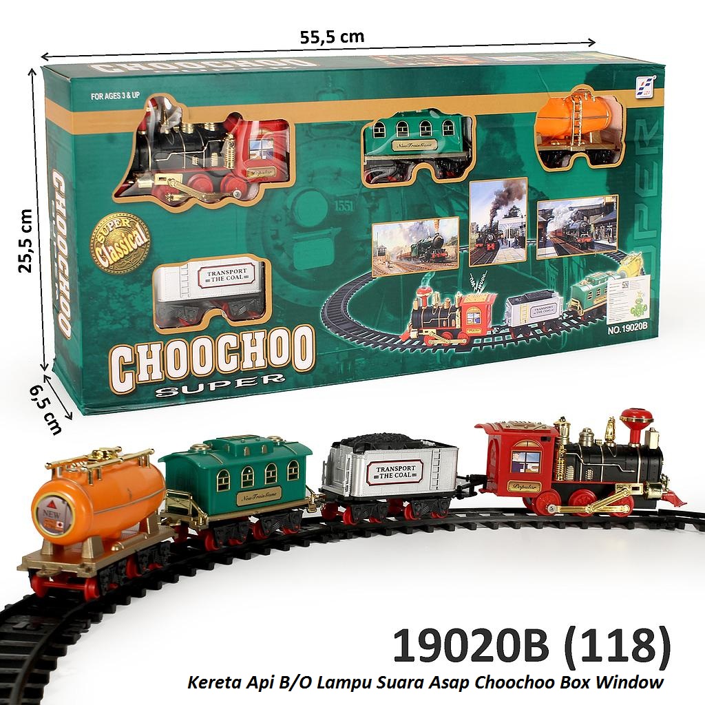 Kereta Api B/O Suara Lampu Asap Choochoo Box Window @24