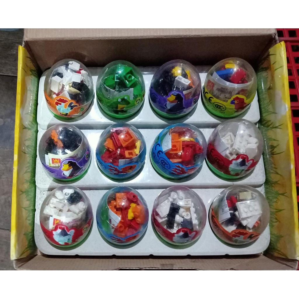 Mini Block Hewan Telur Animal Building 1 Box 12 Pcs Loose Pack