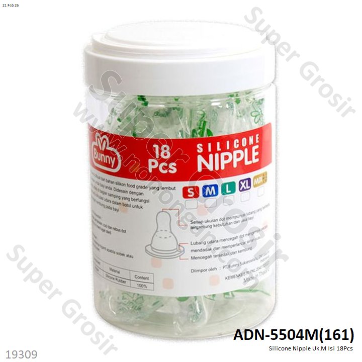 Silicone Nipple Uk.M Isi 18Pcs 