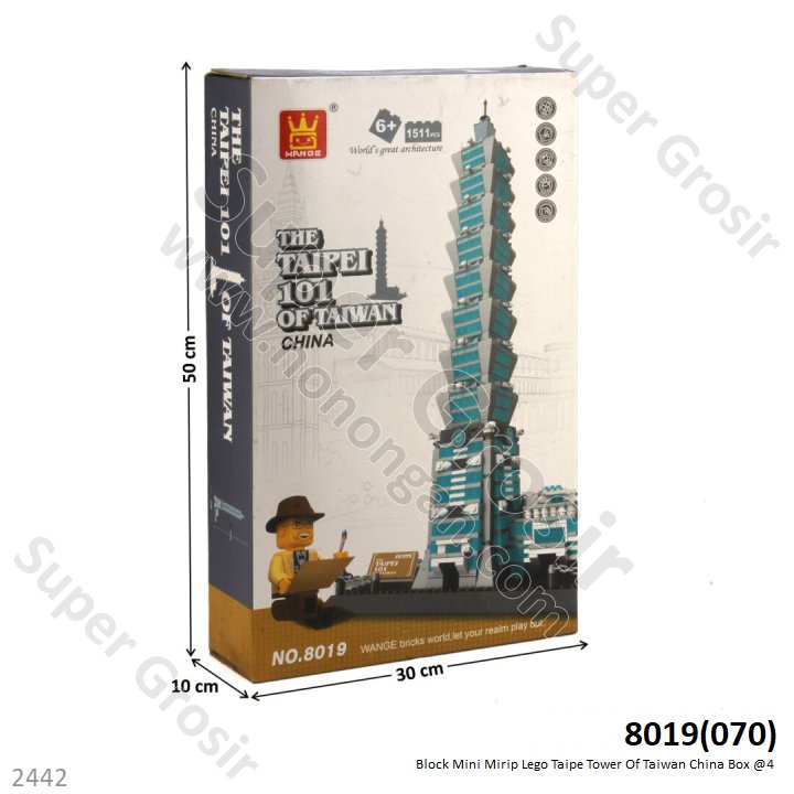 Mini Block Gedung Wange The Taipei 101 of Taiwan Box @4