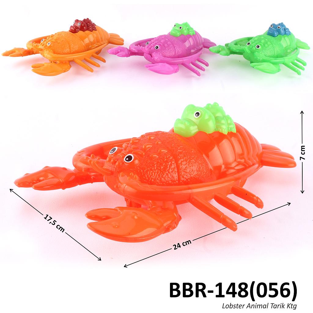 Mainan Tarik Lobster P/S Animal Toys 4 Warna 1 Inner 72 Pcs Ktg Opp @144