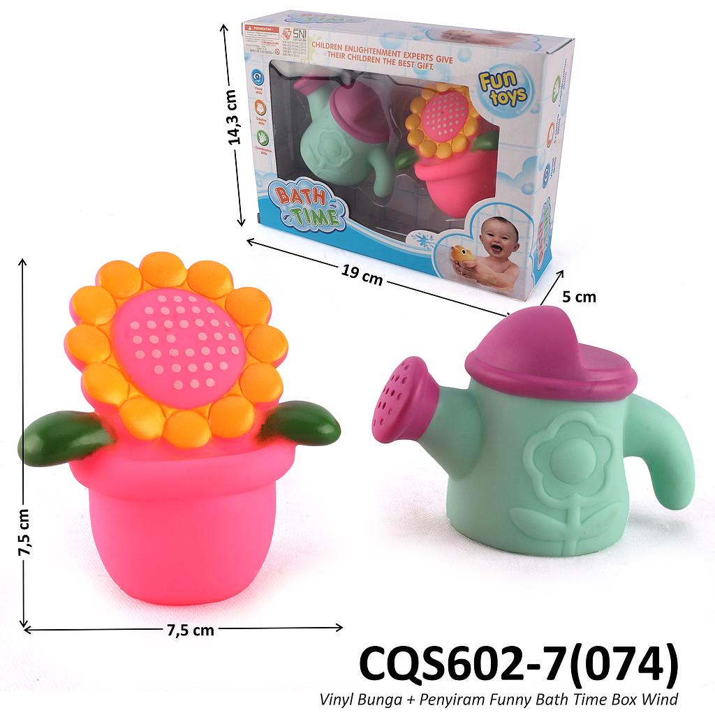Vinyl Bunga + Penyiram Funny Bath Time Box Window @168 