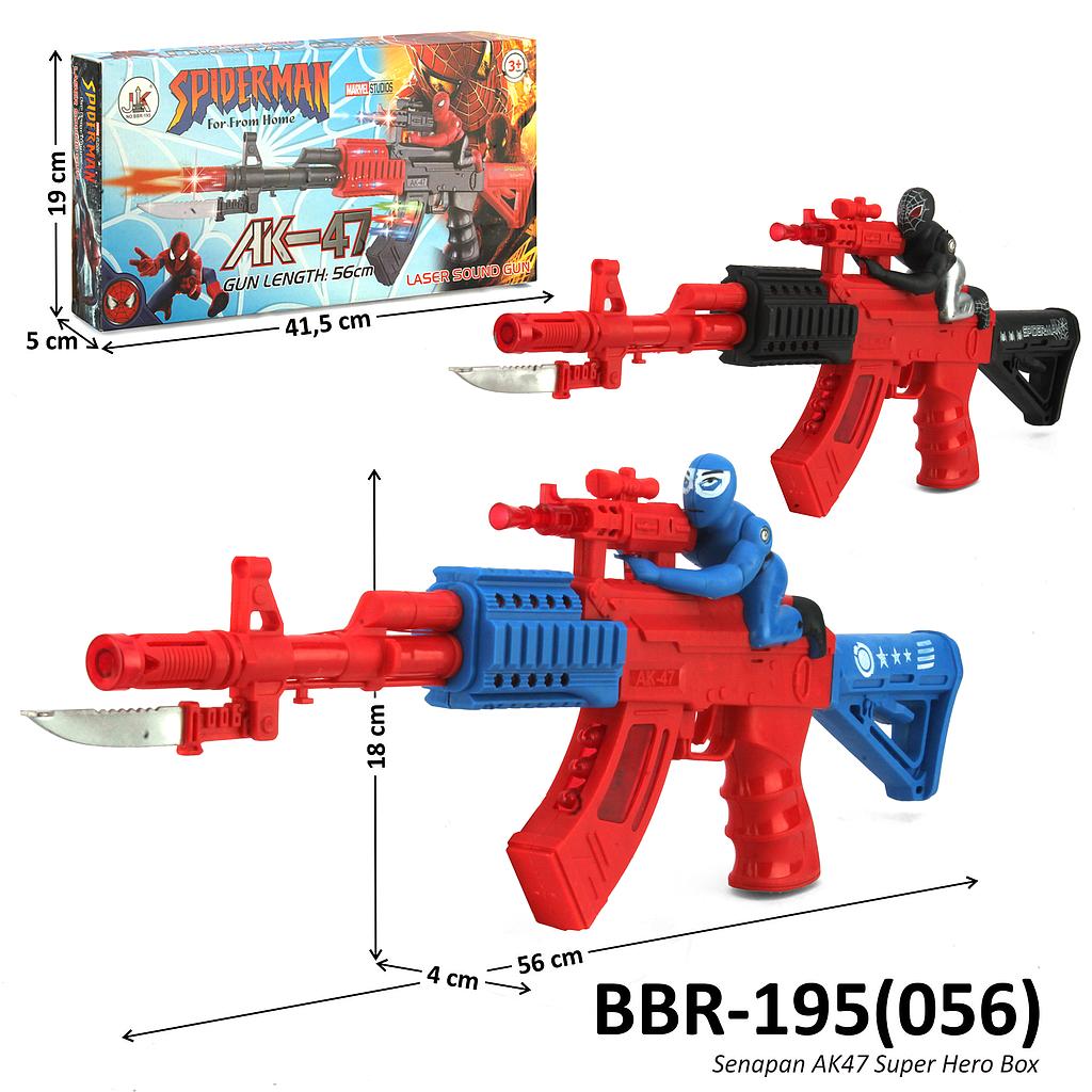 Senapan B/O Spiderman AK-47 Box @64