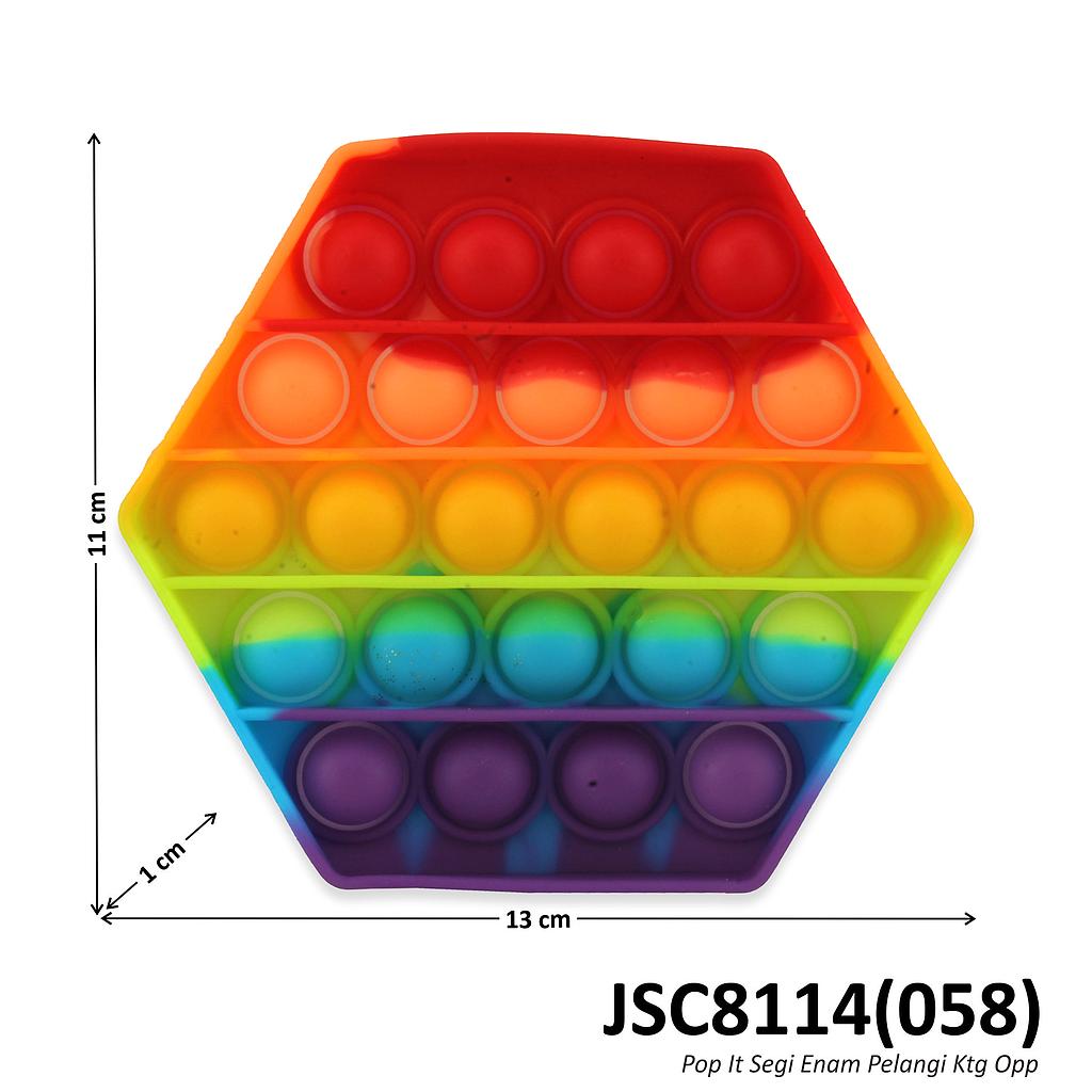 Pop It Segi Enam Pelangi Ktg Opp @400