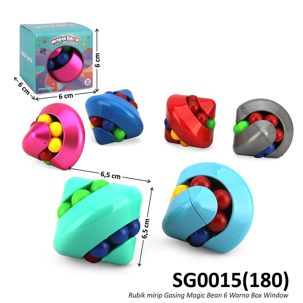 Rubik Gangsing 6 Warna Magic Bean Box Window @360
