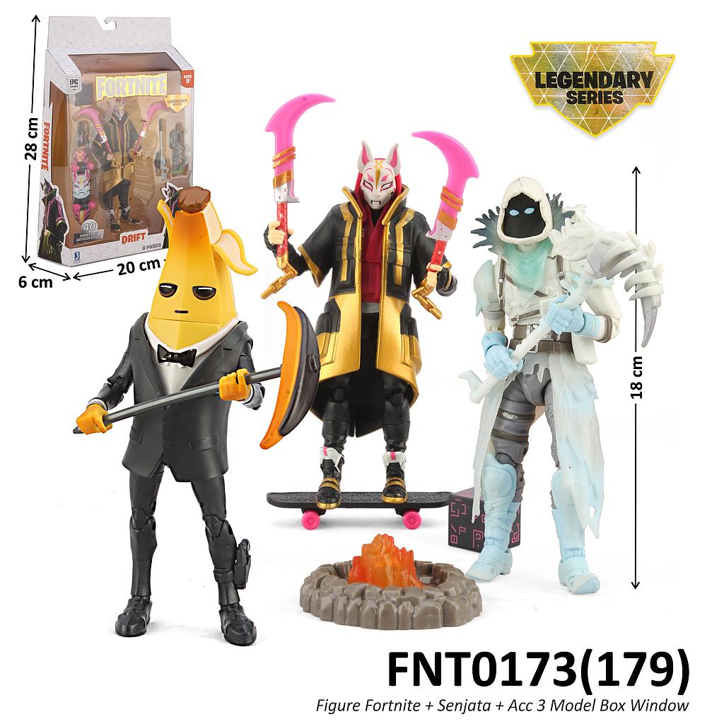 Action Figure Fortnite Set Senjata dan Acc 3 Model Box Window @6