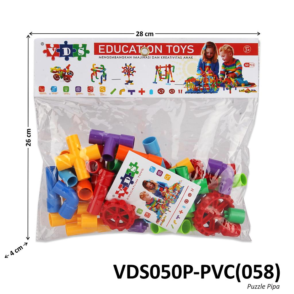 Block Pipa 50 Pcs + Buku Gambar Education Toys Ktg PVC @84