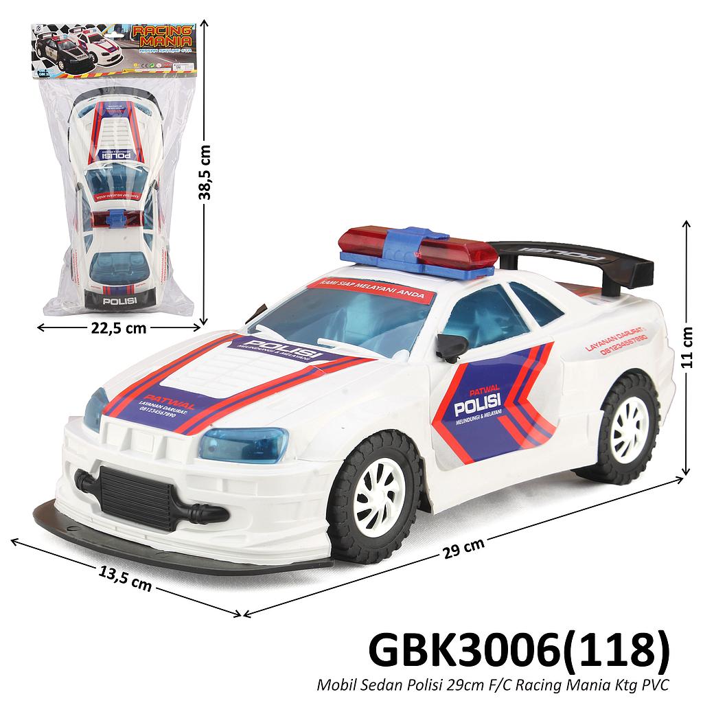 Mobil Polisi F/C Racing Mania GBK3006 Ktg PVC @54