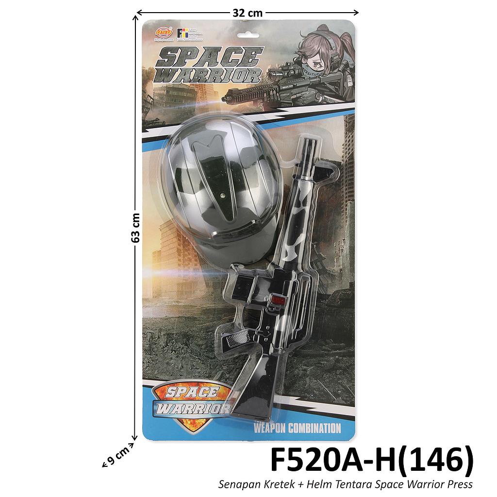 Senapan Kretek Set Helm Tentara Space Warrior Press @30