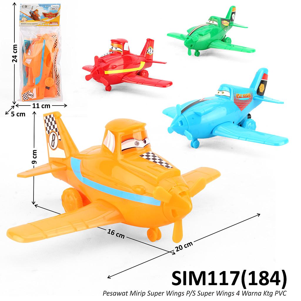 Pesawat Super Wings P/S Super Wings Ktg PVC @120