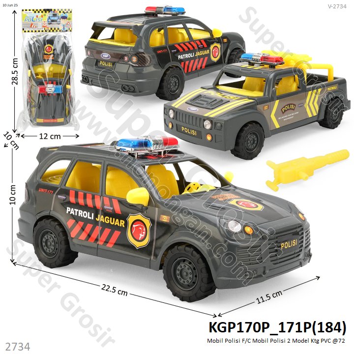 Mobil Polisi F/C Mobil Polisi 2 Model Ktg PVC @72