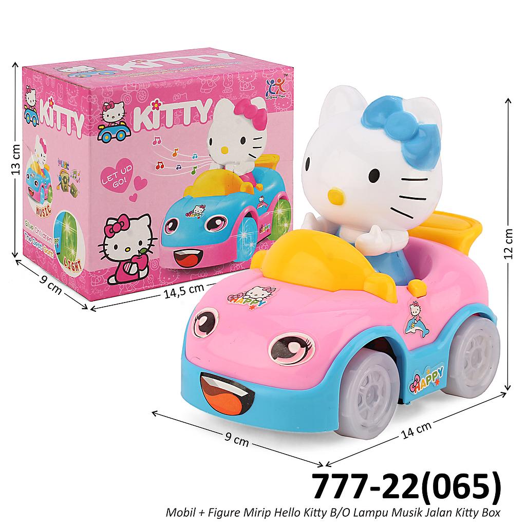 Mobil Hello Kitty B/O Jalan Musik Lampu Kitty Box @120