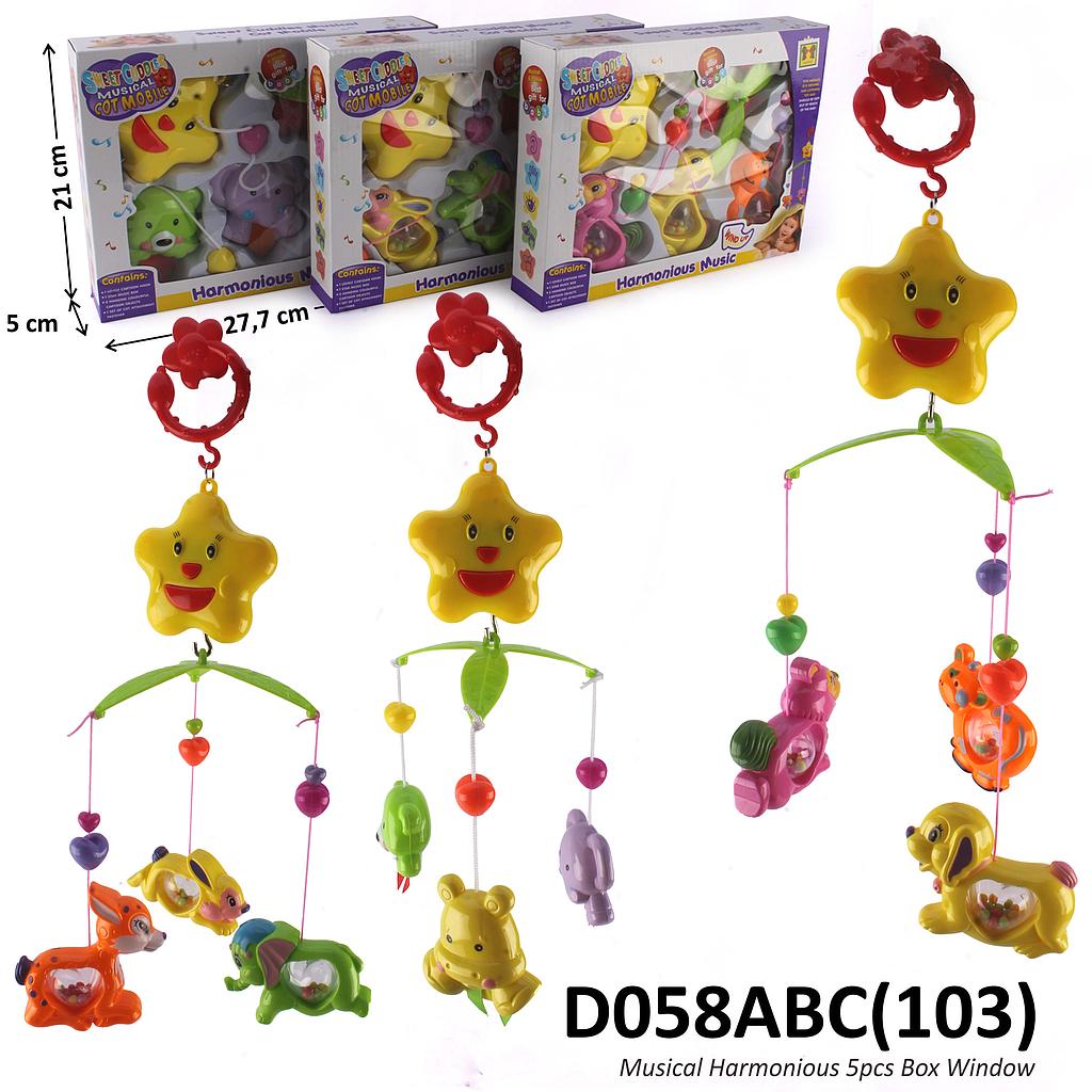 Baby Musical Merry Go Round W/U Hewan Putar Suara Harmonious 1 Inner 30 Pcs Box Window @60