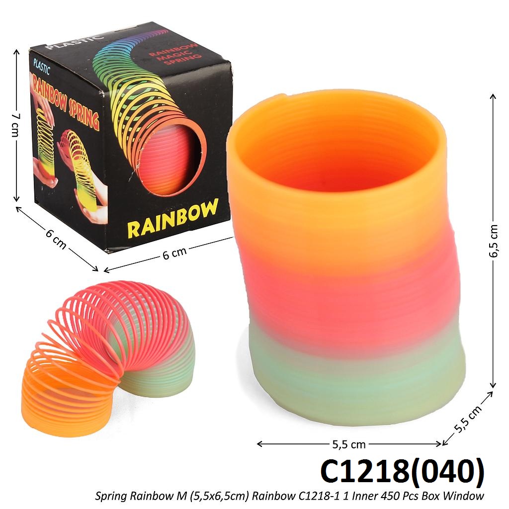 Spring Rainbow M (5,5x6,5cm) Rainbow Spring C1218-1 1 Inner 450 Pcs Box Window @900