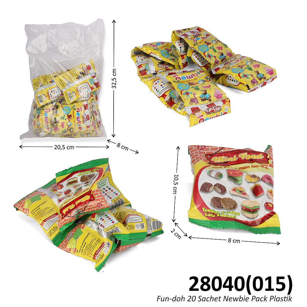 Fun-Doh Sachet 20 Pcs Newbie Pack Plastik @50