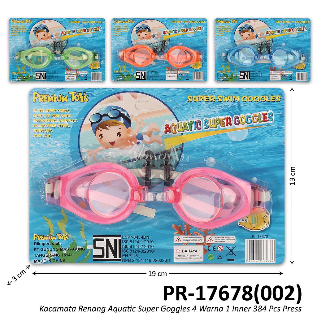 Kacamata Renang Anak Aquatic Super Goggles 1 Inner 384 Pcs Press @768