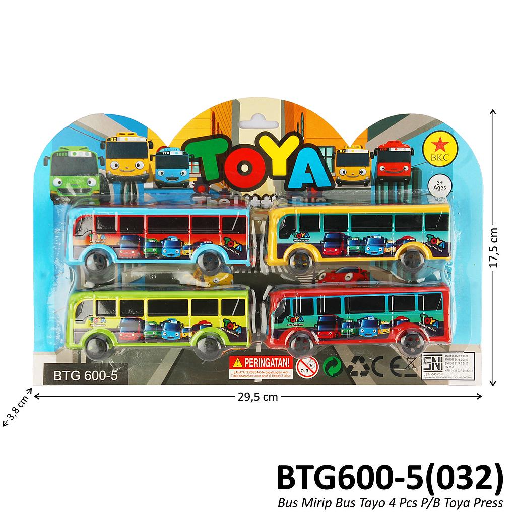 Bus Tayo 4 Pcs P/B Toya Press @144
