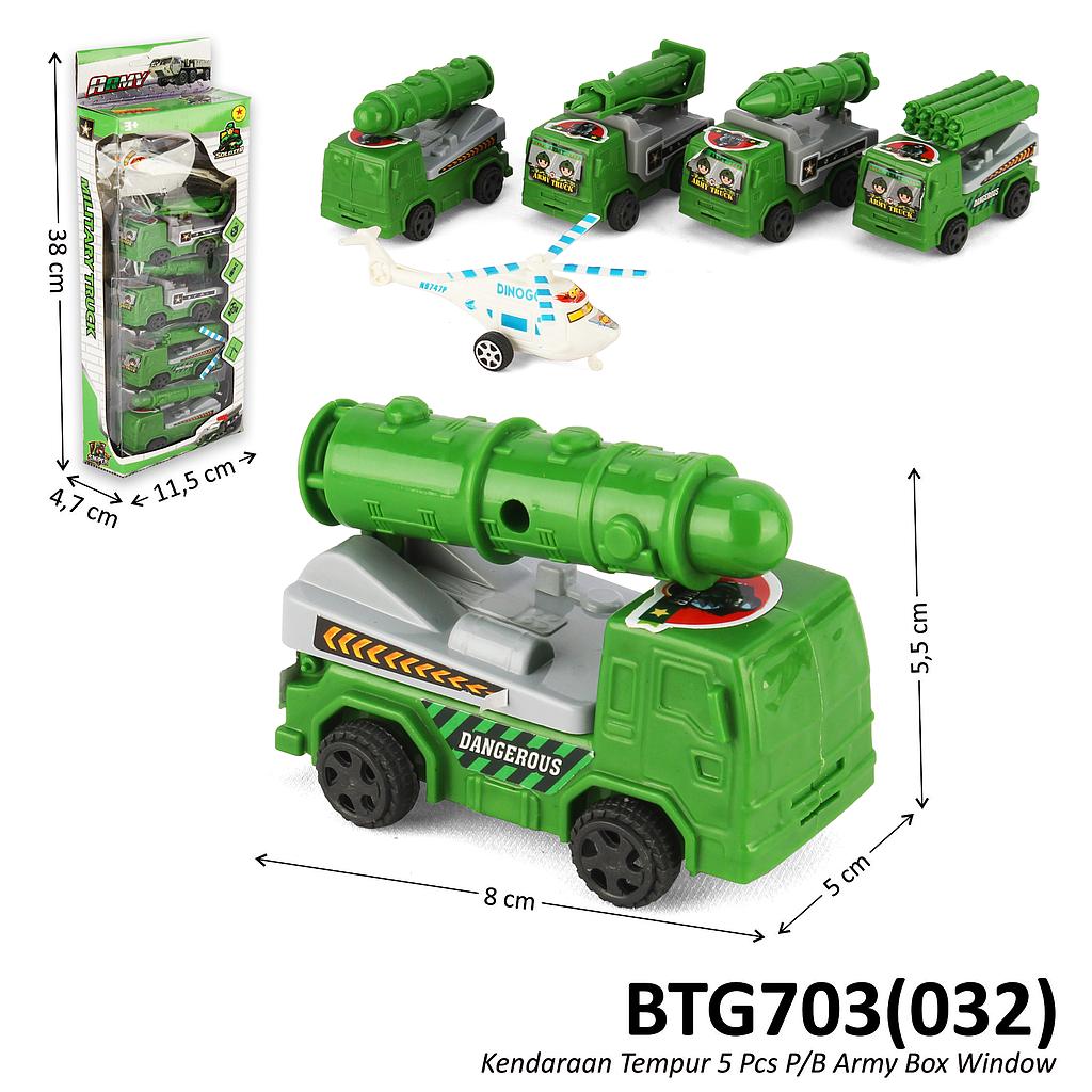 Kendaraan Tempur 5 Pcs P/B Army Box Window @100