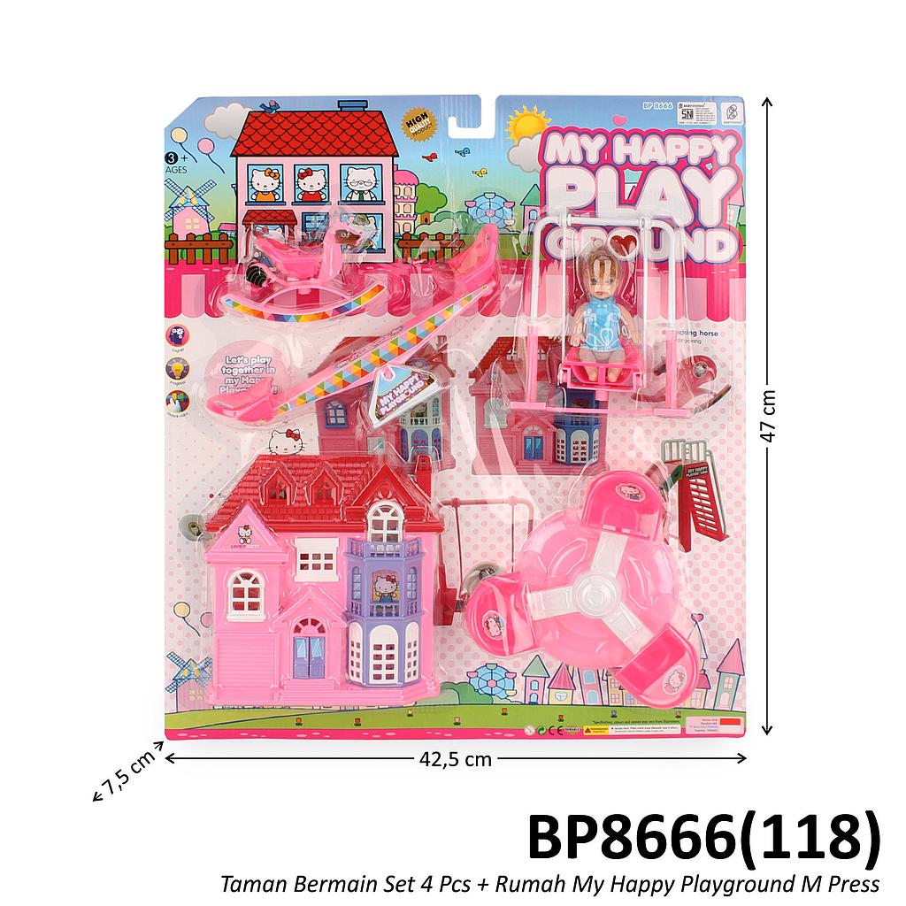Taman Bermain Set 4 Pcs Rumah My Happy Playground Press @36