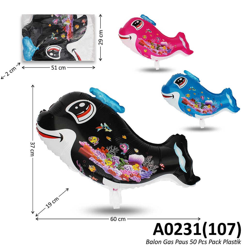 Balon Gas Paus 50 Pcs Pack Plastik @60